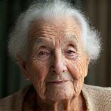 Elderly person receiving support